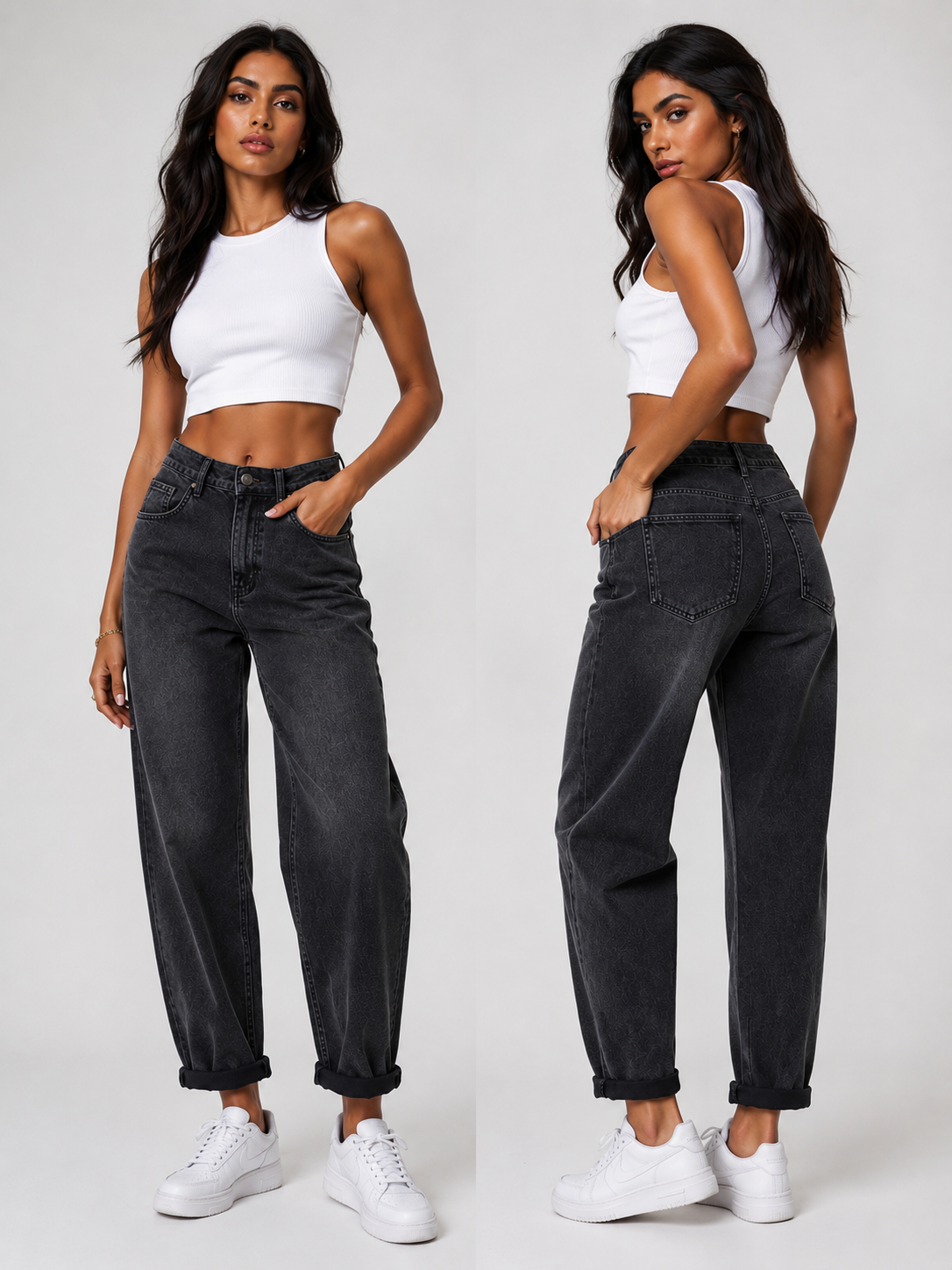 Midnight Ballon Jeans
