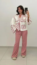Boho Hakel-Cardigan mit modernem Vintage-Flair