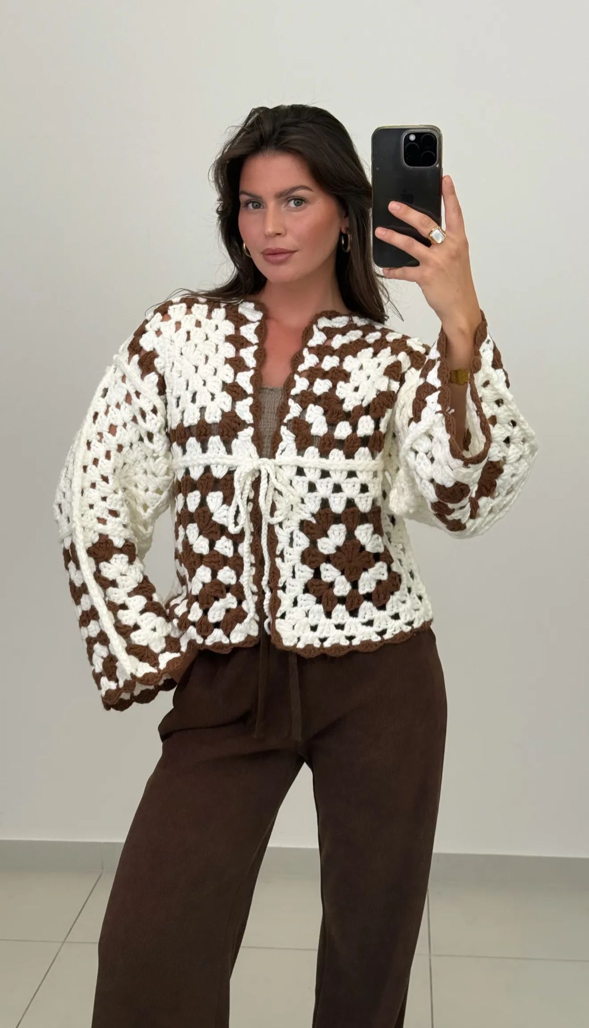 Boho Hakel-Cardigan mit modernem Vintage-Flair